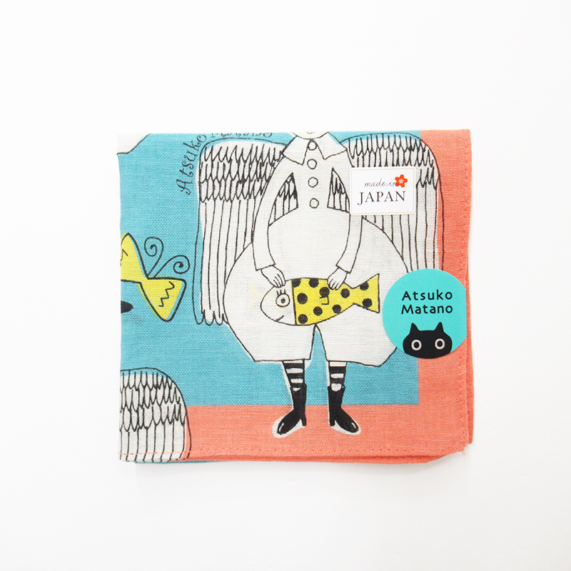 Atsuko Matano アツコ マタノ プリントハンカチ AMA51000＊BL